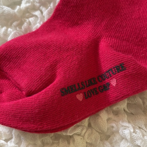 🧦3/$20 Juicy Couture Glitter Bow Red Socks - Picture 5 of 7